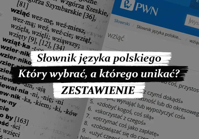 Wielki słownik poprawnej polszczyzny PWN - klucz do poprawnej polszczyzny